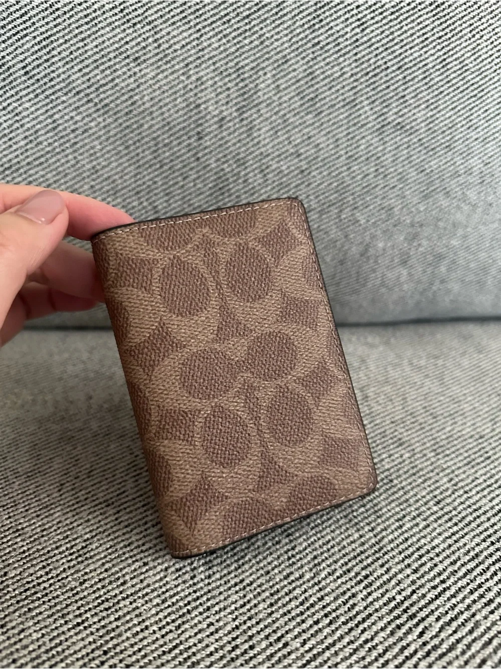 NWT Coach Id Wallet In Signature Canvas CW367